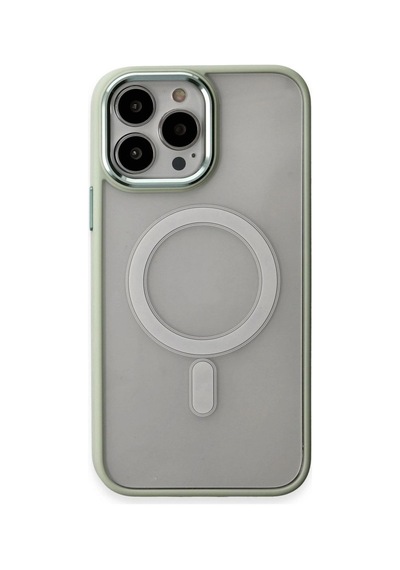 Apple İphone 15 Pro Kılıf Room Magneticsafe Silikon - Su Yeşili Çok Renkli