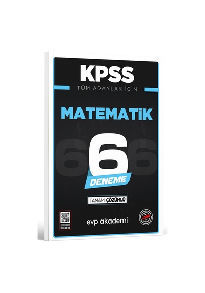 Kpss Tüm Adaylar İçin Matematik 6 Deneme Tamamı Çözümlü Evp Akademi