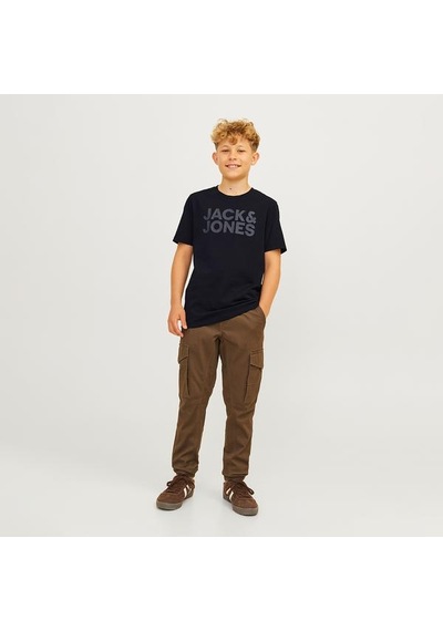 Jack & Jones Jack&jones Corp Logo Erkek Çocuk Siyah Tişört