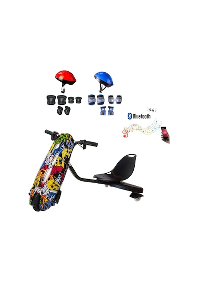 Citymate Drift Car Elektrikli Kaykay Bluetooth Dirift Kar Hoverboard Scooter Koruma Ekipmanı Hediye