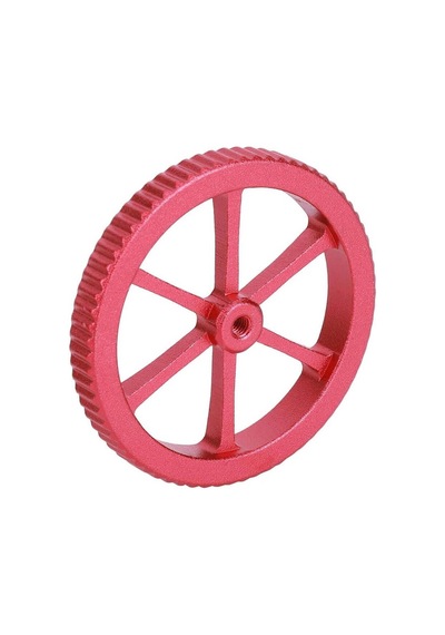 Koodmax 3d Yazıcı Printer M4 Dişli Metal Büyük El Büküm Tesviye Somun Kırmızı - 2 Adet