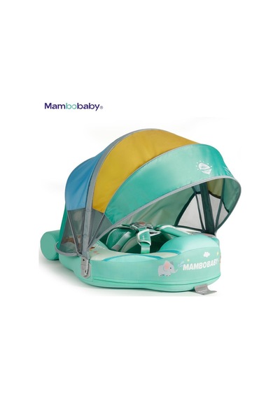 Mambobaby Yüzme Simidi - Zoo, Emniyetli, Gölgelikli Ve Ayak Destekli