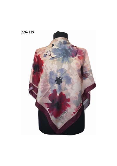 Velscarfs Soft Pamuk Parla Eşarp Bordo 226-119 Çok Renkli