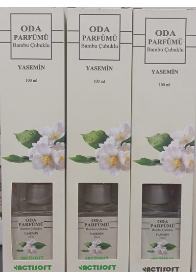 Oda Kokusu Bambu Çubuklu 100 Ml Yasemin 3lü Paket Amber - Okyanus - Pudra