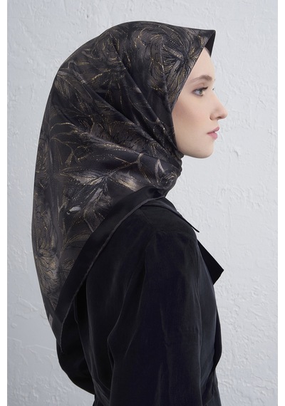 Armine Sura İpek Eşarp -2025/2026 -9409 Antrasit