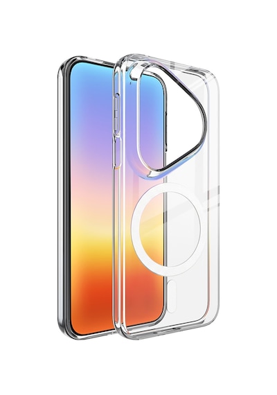 Caseonn Huawei Pura 80 Ultra Kılıf Magsafe Özellikli Sararmaz Kristal Sert Kapak Şeffaf