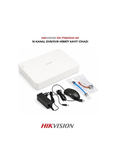 16 Kanal Dvr Ds-7116hghı-m1 H.265+ Güvenlik Kayıt Cihazı