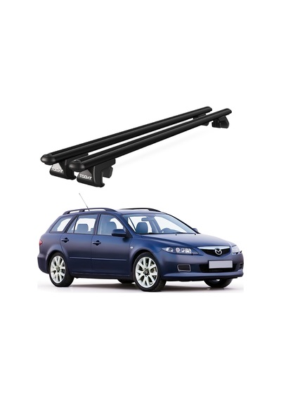 Venüs Mazda Atenza Station Wagon 2002-2008 Uyumlu Siyah Ara Atkı Port Bagaj Tavan Barı
