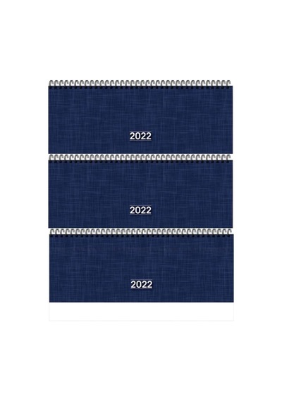 Keskin Color 2022 Haftalık Spiralli Masa Takvimi, 12x33.5 Cm, Orta Boy, 3 Adet