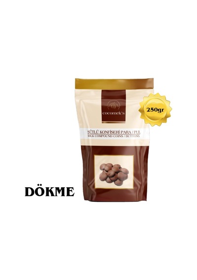 Cocomeks Sütlü Konfiseri Para Pul Çikolata 250gr Dökme