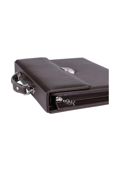 Organizer Ajanda Tarihsiz Çizgili 28x34.5 CM - Kahve Kahverengi