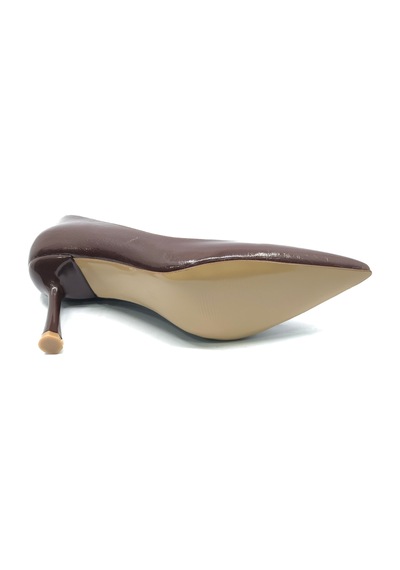 Feles 7 Cm Topuklu Stiletto Kadın Ayakkabı Kahverengi