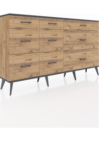 Arges Konsol 9 Çekmeceli 176x30x99 Çam-antrasit/çam Antrasıt/atlas Çam - Atlas Çam Arges Konsol 9 Çekmeceli 176x30x99 Çam-antrasit/çam Antrasıt/atlas Çam - Atlas Çam