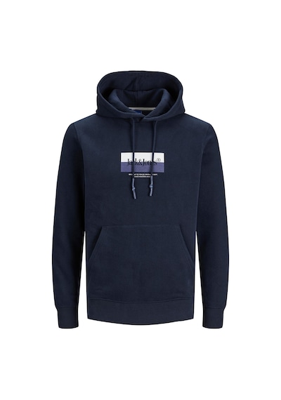 Jack & Jones Jack&jones Kapüşonlu Standart Kalıp Lacivert Erkek Sweatshirt 12242197 001
