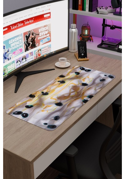 Saykodelik Sanat Kaymaz Dikişli Kauçuk Oyuncu Mousepad V2 - 70x30 Xl Gaming Mouse Pad Fare Altlığı