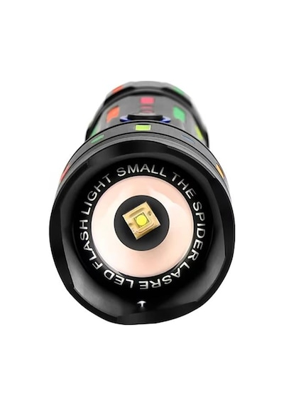 Pm-25120 Çok Fonksiyonlu Teleskopik Zoom - 5 Modlu Şarjlı El Feneri