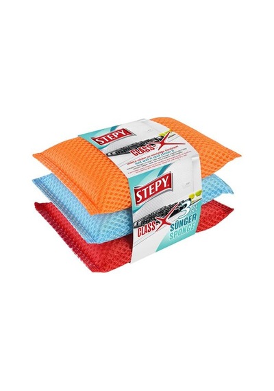 Stepy Bulaşık Süngeri Süper 3'lü Box