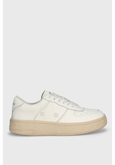 Lufian 122230041 Natalı Deri Unisex Sneaker Ayakkabı Beyaz