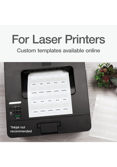 Lazer Yazıcı Uyumlu İndeks Etiketleri, 2,9 X 3,2 Cm, Beyaz, 375 Adet