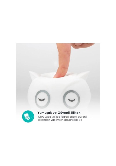 Bblüv Hibü Silikon Led Gece Lambası Beyaz