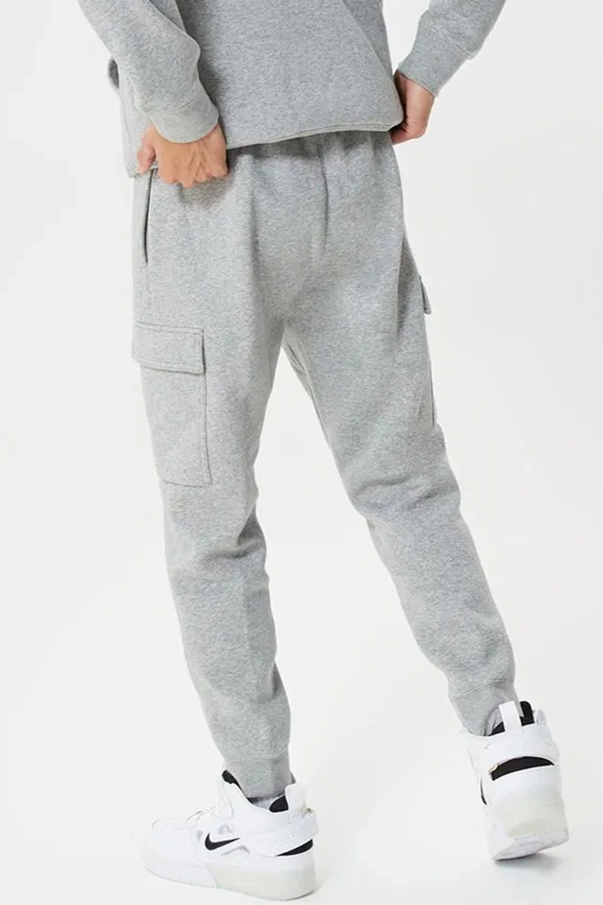 Nike Sportswear Club Fleece Taper Leg Sneaker Length Cargo Pant Erkek Pamuklu Kargo Eşofman Altı Gri Gri