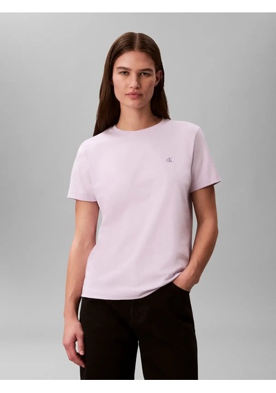 Calvin Klein Ss Monogram Crew Tee, 3oq Mor Kadın T-shirt
