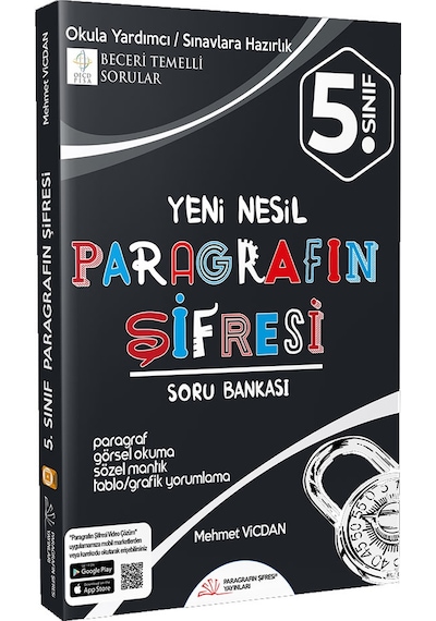 5.Sınıf Yeni Nesil Paragrafın Şifresi Soru Bankası  -  Mehmet Vicdan  -  Paragrafın Şifresi