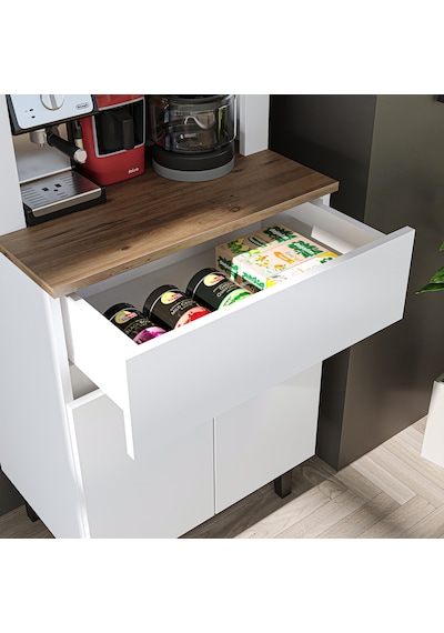 60 Cm Ledli Kahve Köşesi, Çok Amaçlı Dolap,2 Kapaklı 1 Çekmeceli Kiler Dolabı,mutfak Dolabı Atlantik Çam - Beyaz 60 Cm Ledli Kahve Köşesi, Çok Amaçlı Dolap,2 Kapaklı 1 Çekmeceli Kiler Dolabı,mutfak Dolabı Atlantik Çam - Beyaz