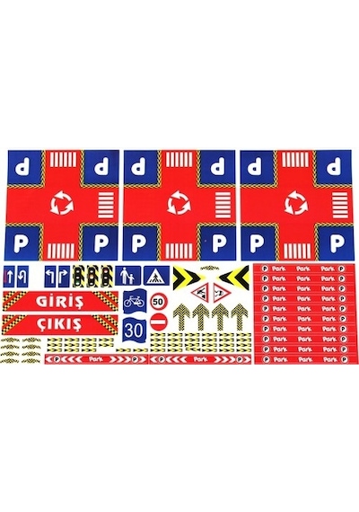 Erdem Toys 3 Katlı Süper Garaj Otopark Seti (41 Parça)