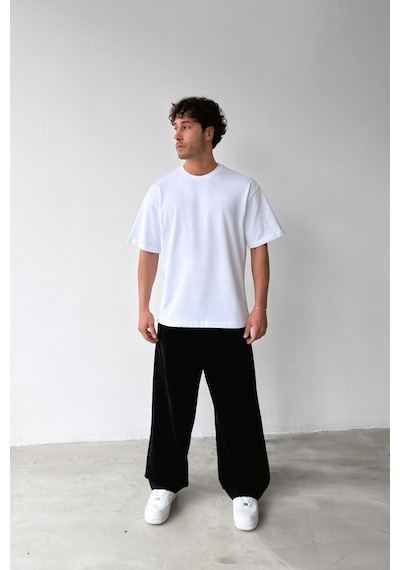 Flaw Atelıer Basic Oversize Fit Beyaz Tişört-29505