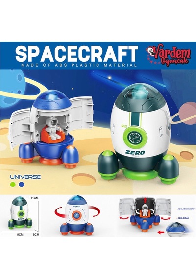 Mg-d400-44 Sürtmeli Astronotlu Uzay Roketi