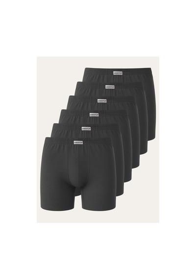Mercan Erkek Boxer Short 6'lı - Antrasit Boxer Şort Gri