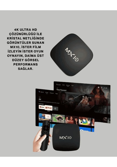 Android Medya Oynatıcı, 4k Destekli, 2 Gb Ram, 8 Gb Hafıza
