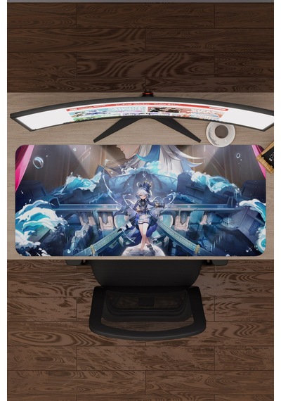 Furina Genshin Impact Anime Gacha V1 - 90x40 Xxl Gaming Mouse Pad Fare Altlığı