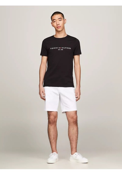 Tommy Hilfiger Erkek Core Tommy Logolu T-shirt - Siyah 347711