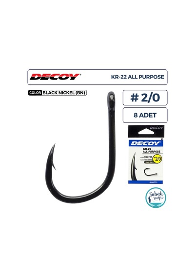 Decoy Kr-22 All Purpose Delikli Olta İğnesi Bn 2/0 8 Adet