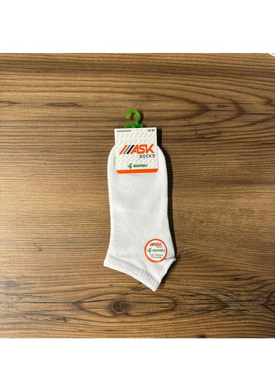 Kadın Bambu Dikişsiz 12'li Çorap Beyaz