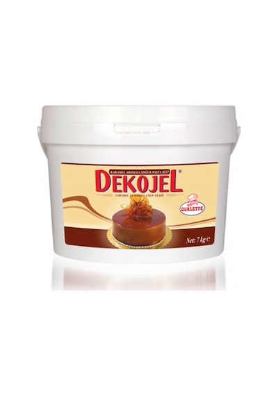 Katsan Ovalette Dekojel Karamel Aromalı Soğuk Pasta Jeli 7 KG