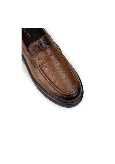 Deery Erkek Hakiki Deri Taba Rengi Loafer Ayakkabı - 01964mtbae04 Taba