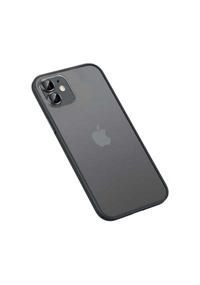 Apple Uyumlu iPhone 12 Kılıf Zore Retro Kapak Siyah