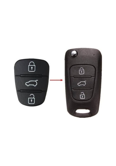 Hyundai Uyumlu Anahtar Kumanda Kabı Basma Tuşu Plastiği Tuş Takım (521394065)