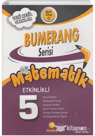 5. Sınıf Matematik Etkinlikli Bumerang Serisi Günay Yayınları