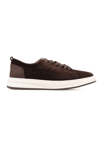 Sneaker Erkek Og-415 John May Kahve Süet-kahve Deri Kahverengi