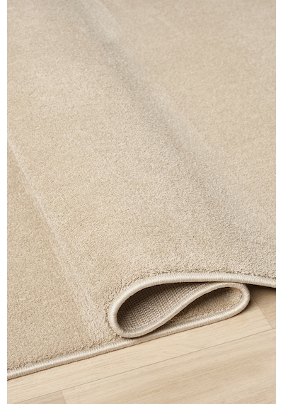 Mariesse Home Puffy Düz Renk Peluş Kalın Dokuma Kesme Yolluk Makina Dokuma Halısı 4500-bej
