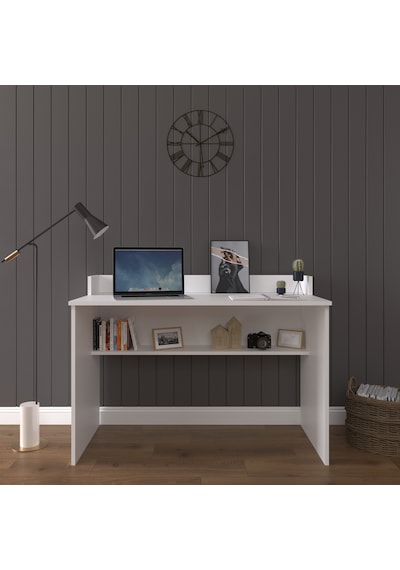 Asra Trend Çalışma Masası ÇM-01 %100 MDF Bilgisayar Masası Beyaz