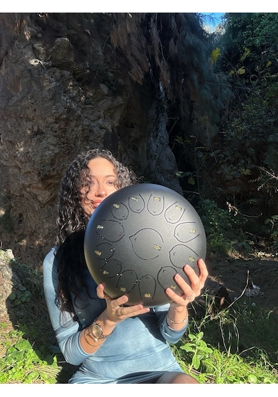 Steel Tongue 13 Notalı Handpan Motivasyon Davulu Ritim Davulu A Kalite Çelikten Yapılmıştır