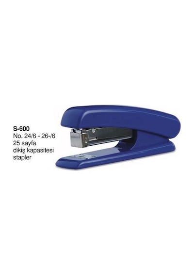 Std Zımba Makinesi Popular 24/6 S-600 25 Yp.siyah Mavi Krmz Gri