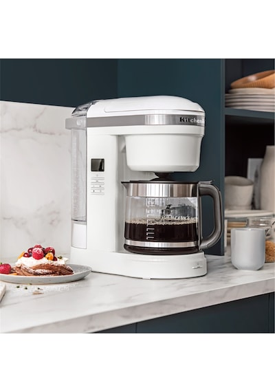 KitchenAid 5KCM1208EWH 1,7 Litre Classic Beyaz Filtre Kahve Makinesi