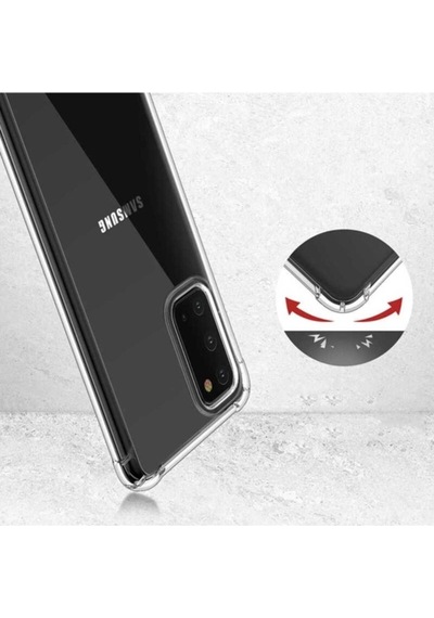Galaxy Uyumlu A31 Kılıf Zore Nitro Anti Shock Silikon Renksiz