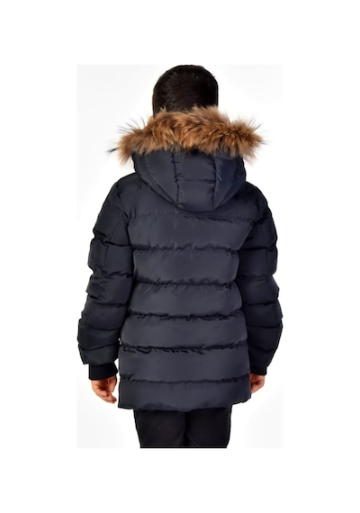 Natürel Kürklü Erkek Çocuk Mont 51248 Lacivert